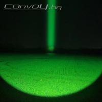 Модифициран фенер Convoy C8+ Mega Зелена светлина