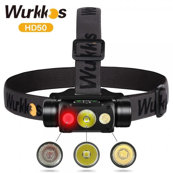 Wurkkos HD50 4000LM 239M Mултифункционален LED челник -