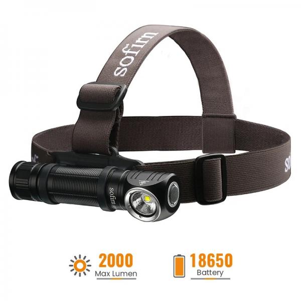 Sofirn HS40 – мощен LED челник 2000 лумена с USB-C зареждане