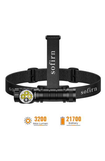 Sofirn HS43 – LED челник с 3200 лумена, Boost Driver и червена светлина