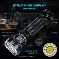 Sofirn IF30 мощен LED фенер 12000 лумена USB-C, 685 м обхват, 6500 mAh