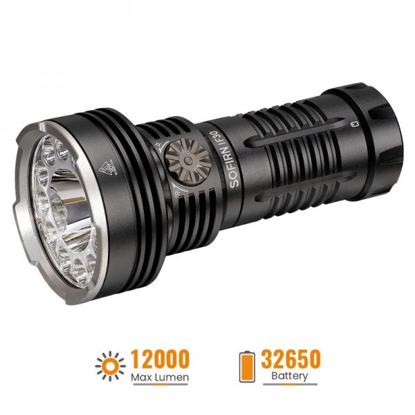 Sofirn IF30 мощен LED фенер 12000 лумена USB-C, 685 м обхват, 6500 mAh